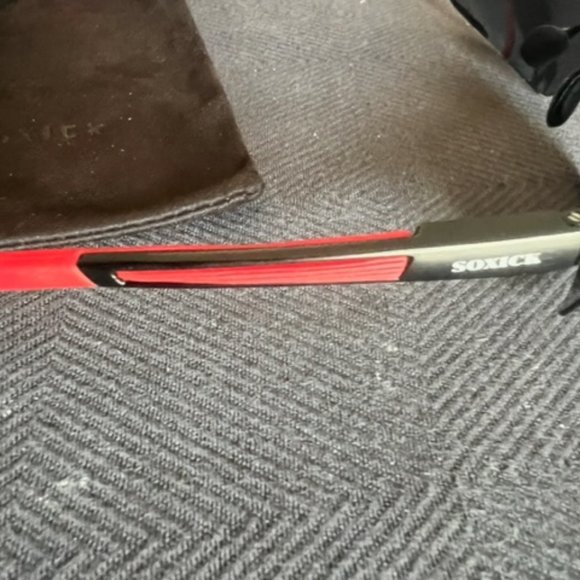 Soxick  Sport Wrap around Sunglasses Red & Black - Picture 2 of 9